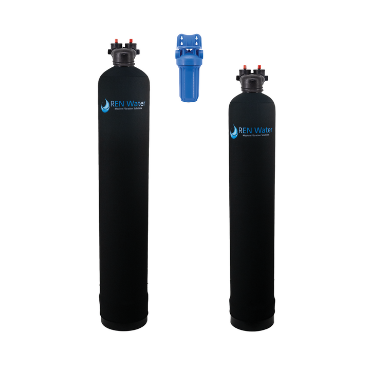 Home Water Filter + Salt-Free Conditioner Combo