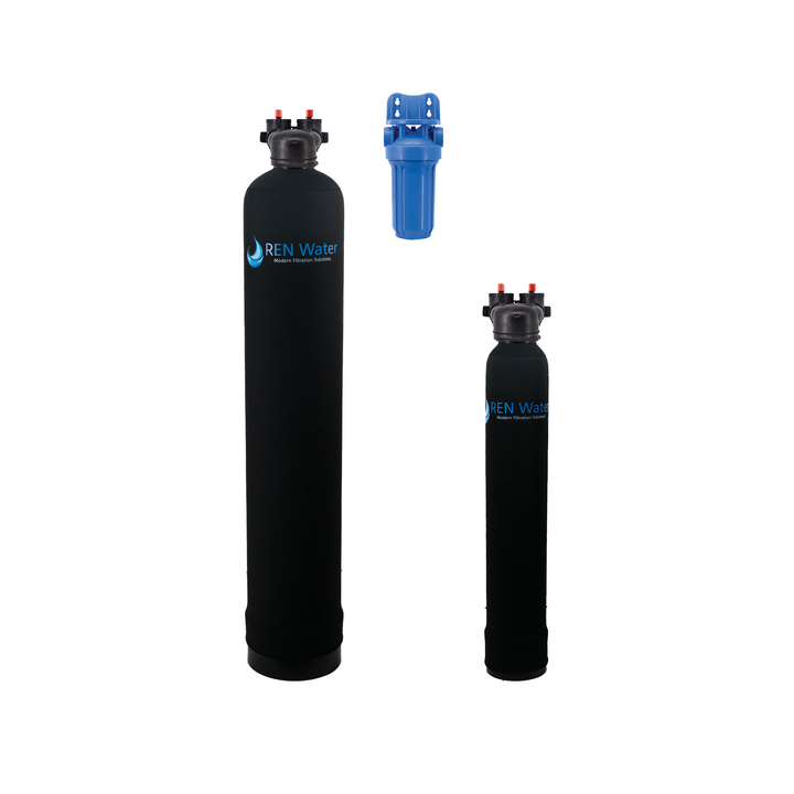 Home Water Filter + Salt-Free Conditioner Combo