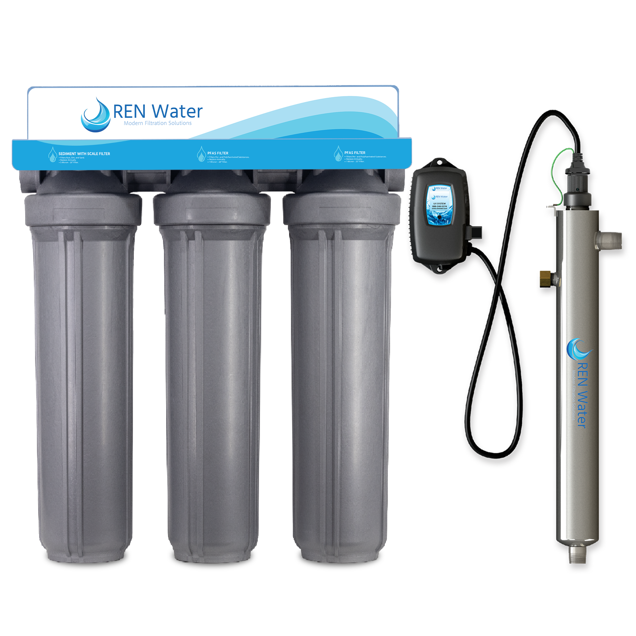 Advanced PFAS Filtration System With UV – REN Water
